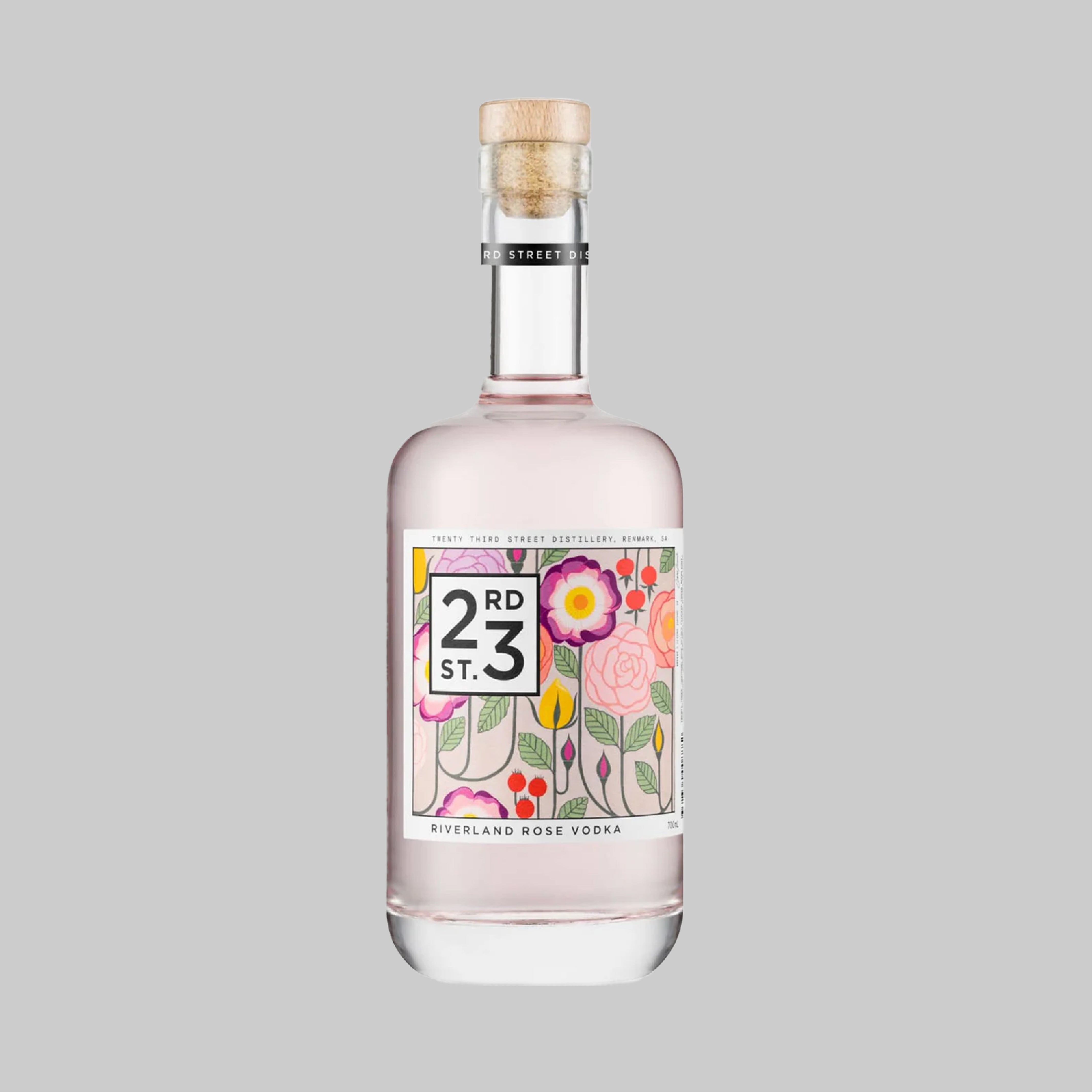 23rd St. Riverland Rose Vodka Bottle 700ml 40.0% - Time2Drink